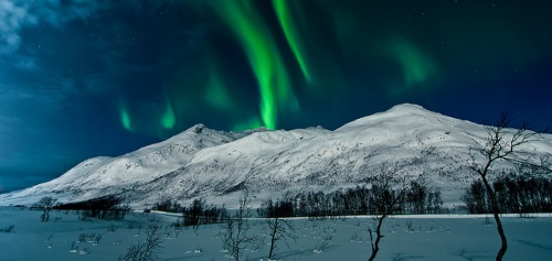 Aurora borealis in Norwegen